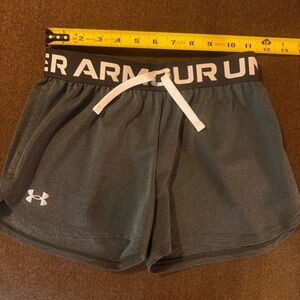Under Armour Youth Charcoal Athletic Shorts, YMD